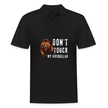 Sweden Swedish Meatball Mer Kötbullar - Männer Poloshirt - Schwarz - Vorne - Kai (181cm)