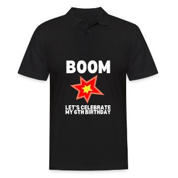 10 Years Old Science Birthday Kid 9 - Men's Polo Shirt - black - Front - Kai (181cm)