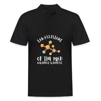 10 Years Old Science Birthday Kid 9 - Men's Polo Shirt - black - Front - Kai (181cm)