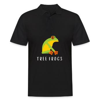 Agalychnis Callidryas Red Eyed Tree Frog - Männer Poloshirt - Schwarz - Vorne - Kai (181cm)