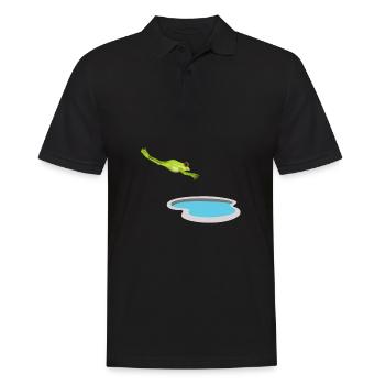 Agalychnis Callidryas Red Eyed Tree Frog - Männer Poloshirt - Schwarz - Vorne - Kai (181cm)