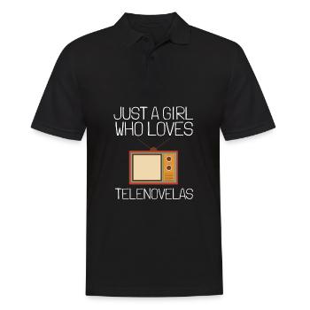 Telenovela Columbianas, Hispanic Shows, And Soap - Männer Poloshirt - Schwarz - Vorne - Kai (181cm)
