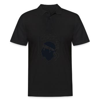 Corse Corsu Corssica 2B Head De Maure Corsica - Polo Homme - noir - Devant - Kai (181cm)