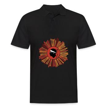 Corse Corsu Corssica 2B Head De Maure Corsica - Polo Homme - noir - Devant - Kai (181cm)