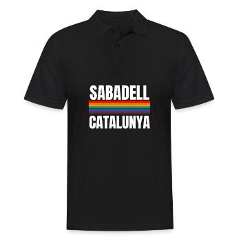 Bandera Independentista Catalana Estelada Negra - Männer Poloshirt - Schwarz - Vorne - Kai (181cm)