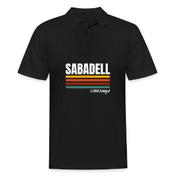 Bandera Independentista Catalana Estelada Negra - Männer Poloshirt - Schwarz - Vorne - Kai (181cm)