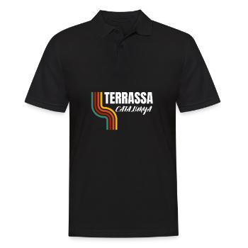 Bandera Independentista Catalana Estelada Negra - Männer Poloshirt - Schwarz - Vorne - Kai (181cm)
