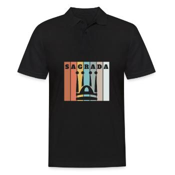 Bandera Independentista Catalana Estelada Negra - Männer Poloshirt - Schwarz - Vorne - Kai (181cm)