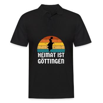 Göttinger Basketball Uni Göttingen Souvenir - Männer Poloshirt - Schwarz - Vorne - Kai (181cm)