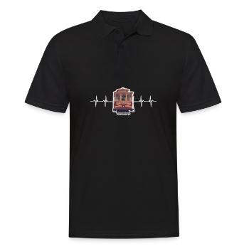 Téléphérique Téléphérique Télécabine - Polo Homme - noir - Devant - Kai (181cm)