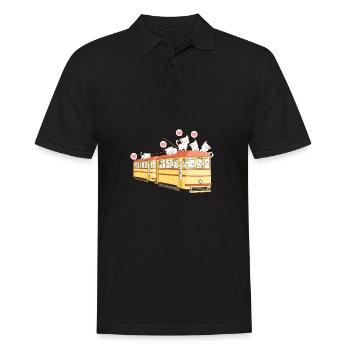 Téléphérique Téléphérique Télécabine - Polo Homme - noir - Devant - Kai (181cm)