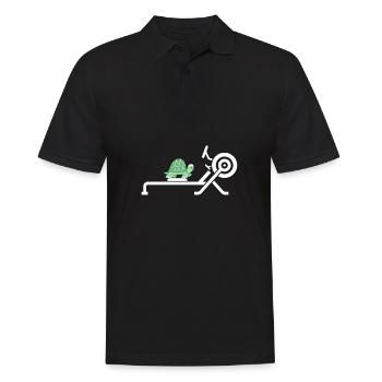 Erg Ergometer And Rowing Exercise Machine Rowing - Men's Polo Shirt - black - Front - Kai (181cm)