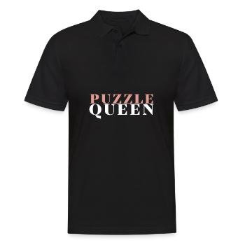 Puzzle Queen - Je passe devant mon heure de coucher - Polo Homme - noir - Devant - Kai (181cm)