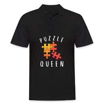 Puzzle Queen - Je passe devant mon heure de coucher - Polo Homme - noir - Devant - Kai (181cm)