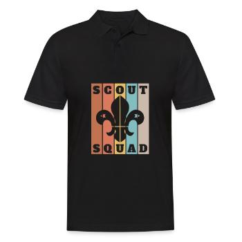 Scout Bakery Scouting Marchand de biscuits - Polo Homme - noir - Devant - Kai (181cm)