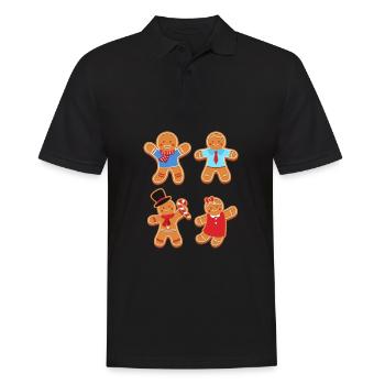 Scout Bakery Scouting Marchand de biscuits - Polo Homme - noir - Devant - Kai (181cm)