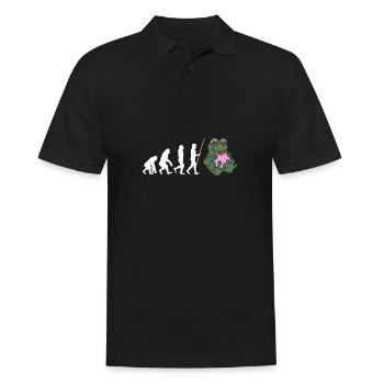 Psychedelic Research Volunteer - Männer Poloshirt - Schwarz - Vorne - Kai (181cm)