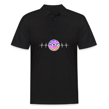 Psychedelic Research Volunteer - Männer Poloshirt - Schwarz - Vorne - Kai (181cm)