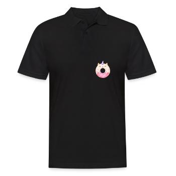 Cat Unicorn Donut - Men's Polo Shirt - black - Front - Kai (181cm)