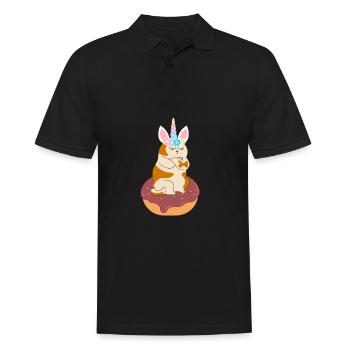 Cat Unicorn Donut - Men's Polo Shirt - black - Front - Kai (181cm)