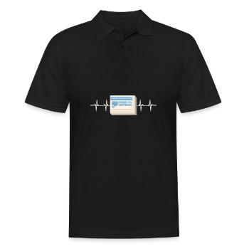 Ma médecine pour le bonheur appelée chats tous les jours - Polo Homme - noir - Devant - Kai (181cm)