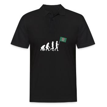 Native American Indian Abenaki - Männer Poloshirt - Schwarz - Vorne - Kai (181cm)