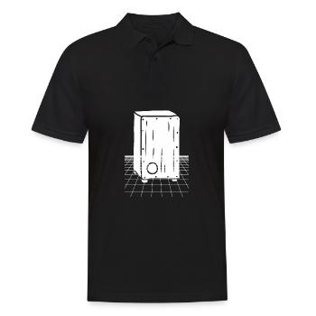 Cajon Box Drum Instrument Peruvian Cajon - Männer Poloshirt - Schwarz - Vorne - Kai (181cm)