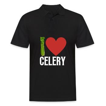 Vegan Vegetarian Veggie Organic Celery Juice - Männer Poloshirt - Schwarz - Vorne - Kai (181cm)