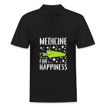 Vegan Vegetarian Veggie Organic Celery Juice - Men's Polo Shirt - black - Front - Kai (181cm)