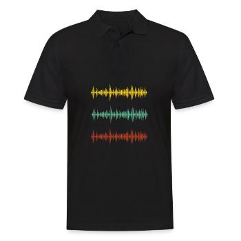 I'll Be At My Desk- Sound Engineer Recording - Männer Poloshirt - Schwarz - Vorne - Kai (181cm)