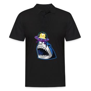 Chat mangeur de requins - Polo Homme - noir - Devant - Kai (181cm)