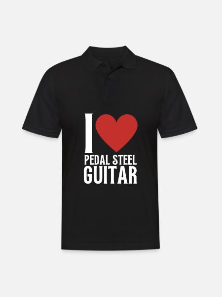 Pedal Steel Guitar - Men's Polo Shirt - black