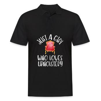 Restorer Furnishing Cushioning Upholstery - Men's Polo Shirt - black - Front - Kai (181cm)