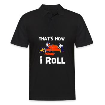 Restorer Furnishing Cushioning Upholstery - Men's Polo Shirt - black - Front - Kai (181cm)