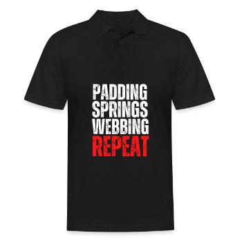 Restorer Furnishing Cushioning Upholstery - Men's Polo Shirt - black - Front - Kai (181cm)