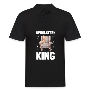 Restorer Furnishing Cushioning Upholstery - Men's Polo Shirt - black - Front - Kai (181cm)
