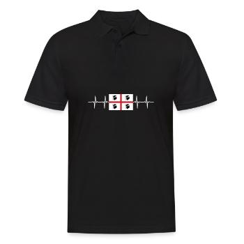 Italy Italian Sardinia - Männer Poloshirt - Schwarz - Vorne - Kai (181cm)