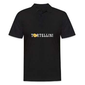 Italian Penne Pasta Tortellini - Männer Poloshirt - Schwarz - Vorne - Kai (181cm)