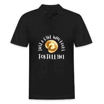Italian Penne Pasta Tortellini - Männer Poloshirt - Schwarz - Vorne - Kai (181cm)