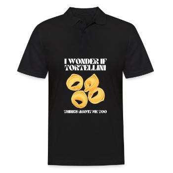 Italian Penne Pasta Tortellini - Männer Poloshirt - Schwarz - Vorne - Kai (181cm)