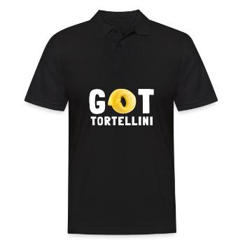 Italian Penne Pasta Tortellini - Männer Poloshirt - Schwarz - Vorne - Kai (181cm)