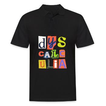 SPED Neurodiversity Dyscalculia - Men's Polo Shirt - black - Front - Kai (181cm)