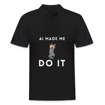 Artificial Intelligence Ai Chat - Männer Poloshirt - Schwarz - Vorne - Kai (181cm)
