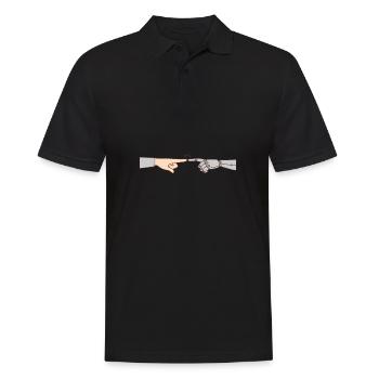 Artificial Intelligence Ai Chat - Männer Poloshirt - Schwarz - Vorne - Kai (181cm)
