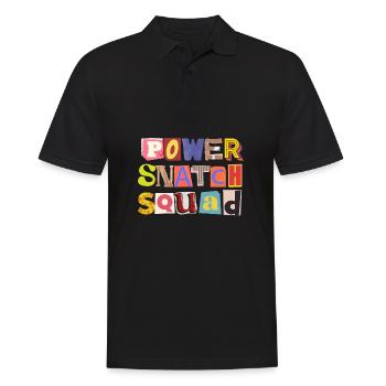 Weight Lifting Power Snatch - Männer Poloshirt - Schwarz - Vorne - Kai (181cm)