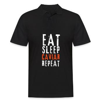 Caviar rouge de saumon à la russe - Polo Homme - noir - Devant - Kai (181cm)