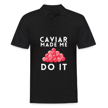 Caviar rouge de saumon à la russe - Polo Homme - noir - Devant - Kai (181cm)