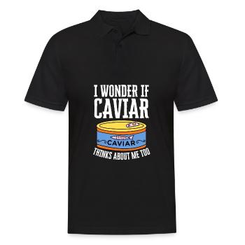 Caviar rouge de saumon à la russe - Polo Homme - noir - Devant - Kai (181cm)