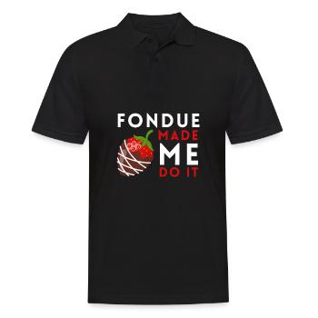 Swiss Cheese Fondue - Men's Polo Shirt - black - Front - Kai (181cm)