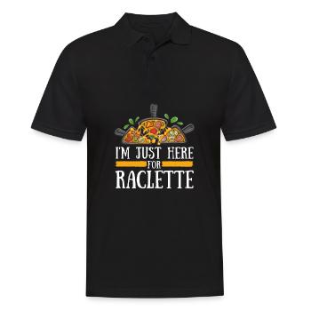 Swiss Cheese Fondue Raclette - Men's Polo Shirt - black - Front - Kai (181cm)